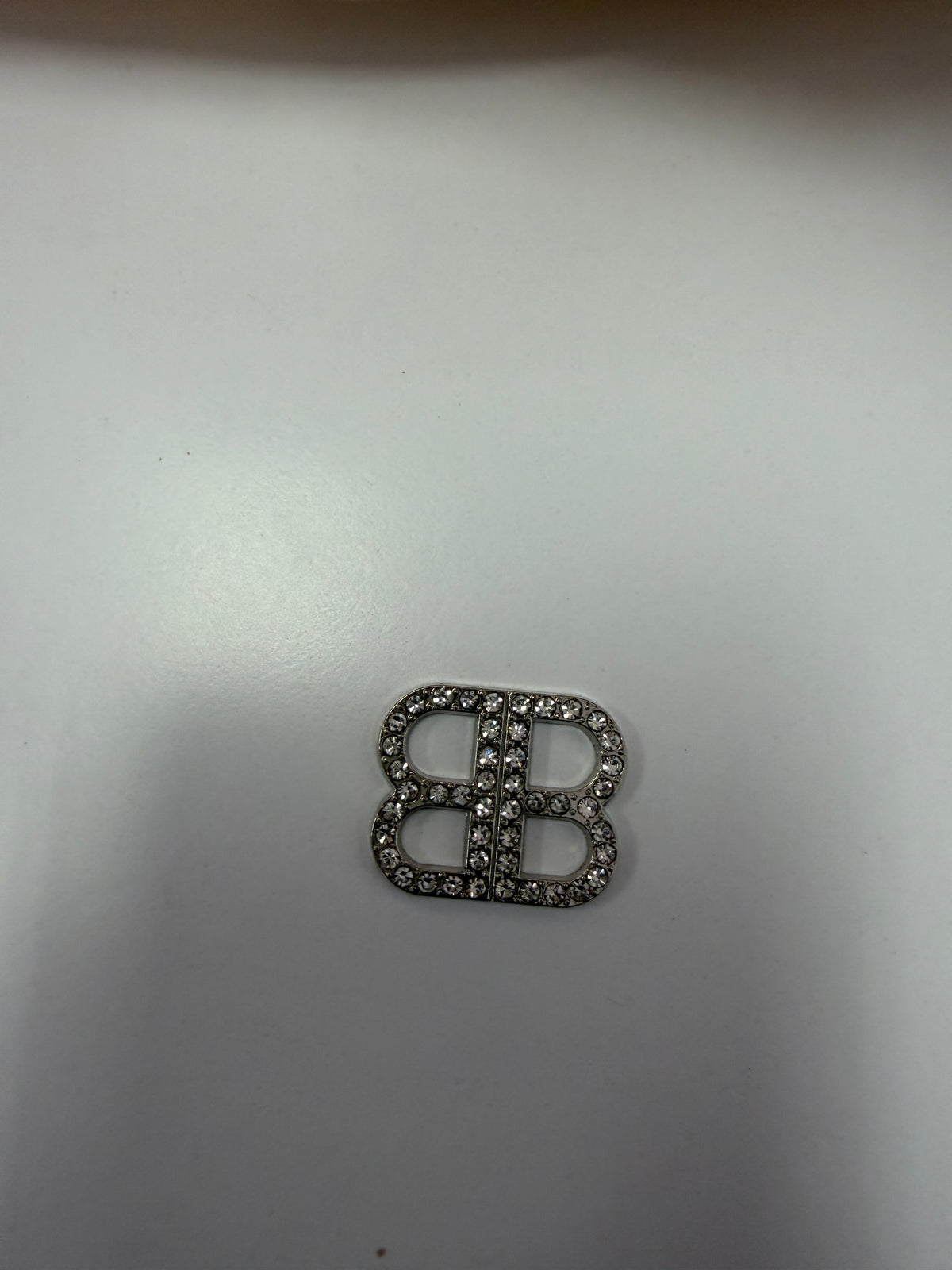 B Initial Rhinestone Charm