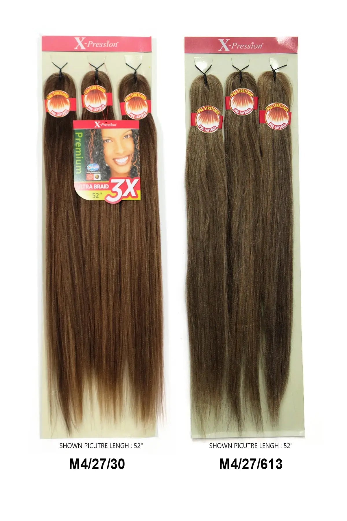 Outre X-Pression 3X Pre-Stretched Braiding Hair 52 inch M4/27/30