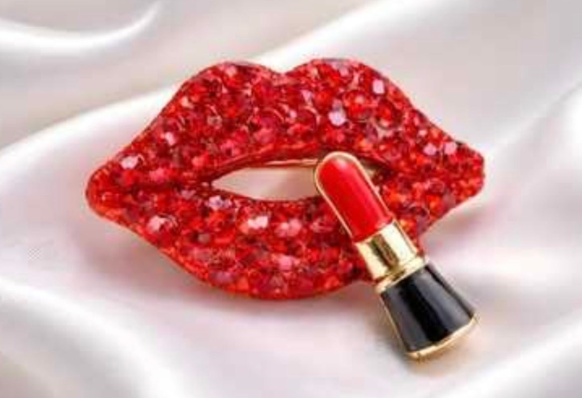 Lips Rhinestone Charm