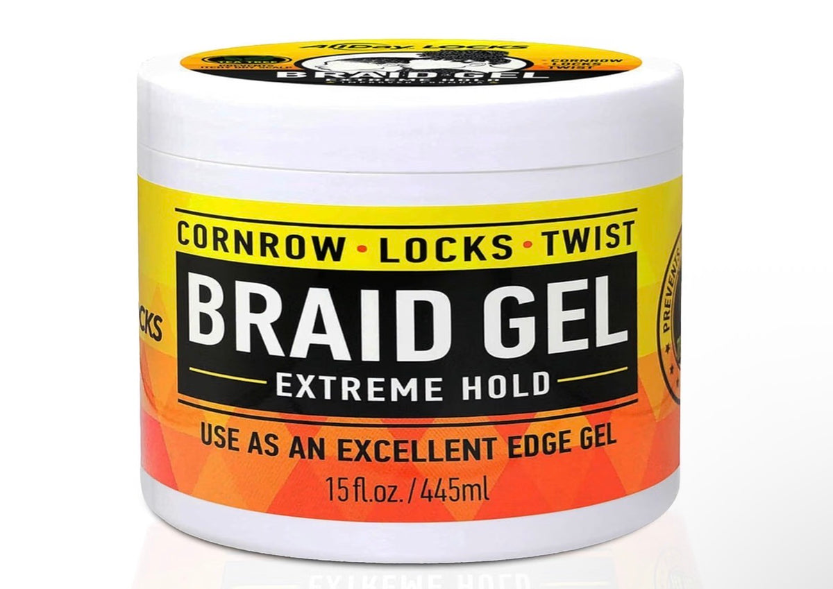 AllDay Locks Braid Gel Extreme Hold  – 15 oz