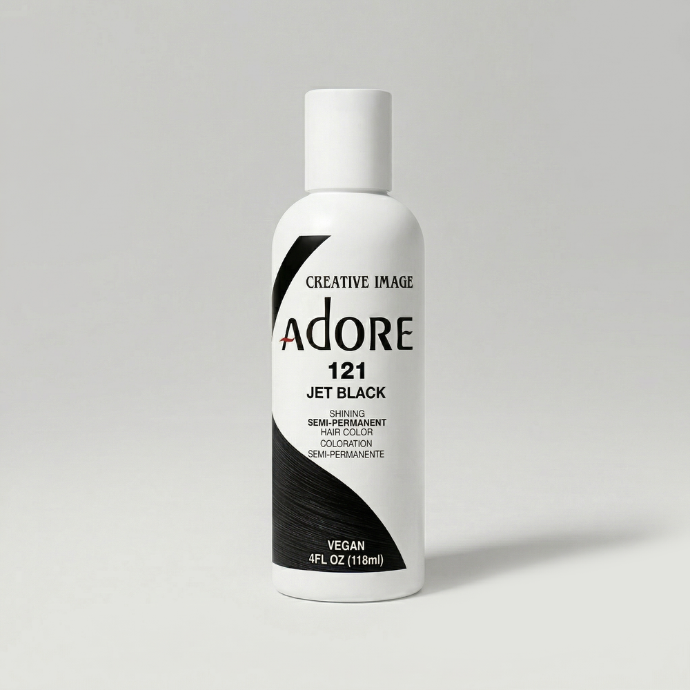 Adore Semi-Permanent Hair Color 121 Jet Black 4 oz