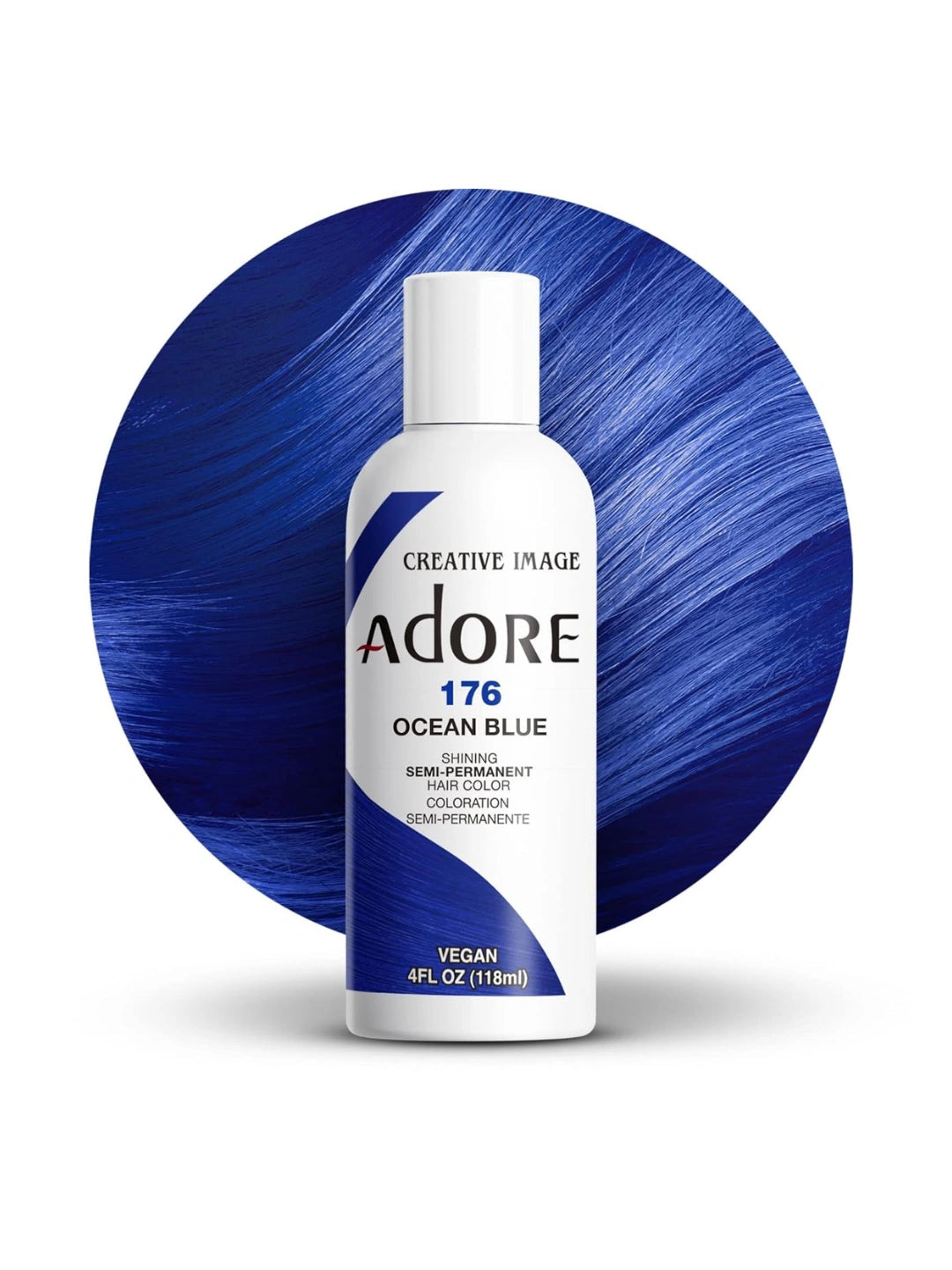 Adore Semi-Permanent Hair Color 176 Ocean Blue 4 oz