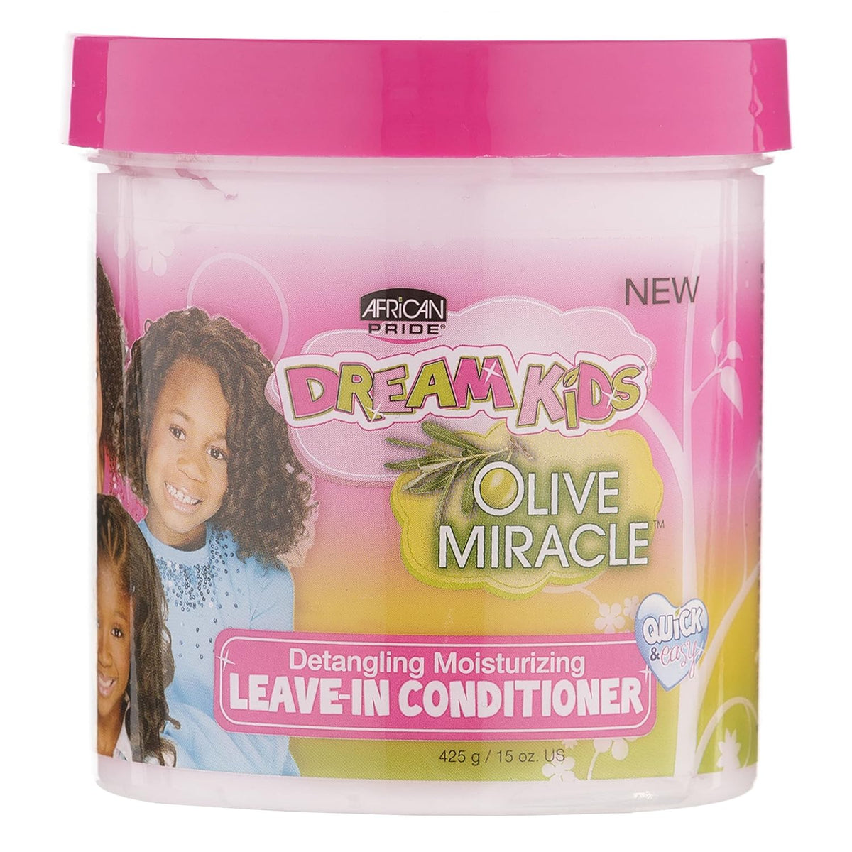 African Pride Dream Kids Olive Miracle Detangling Moisturizing Leave-In Conditioner 15 oz