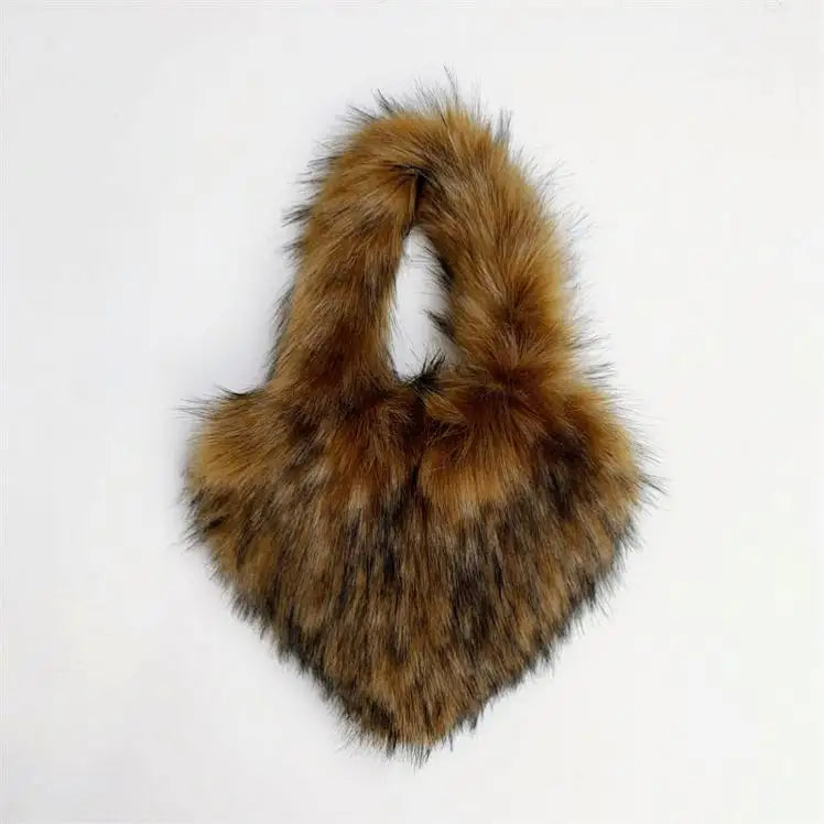 Luxury Fur heart Hand Bag