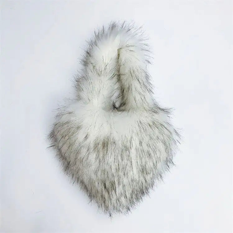 Luxury Fur heart Hand Bag