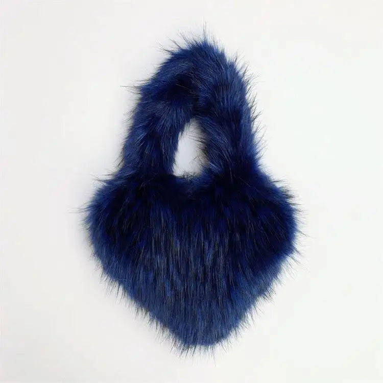 Luxury Fur heart Hand Bag