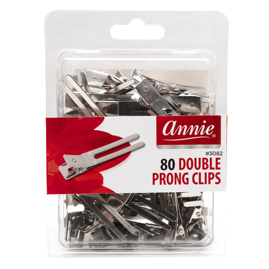 Annie #3082 Double Prong Clips 80ct