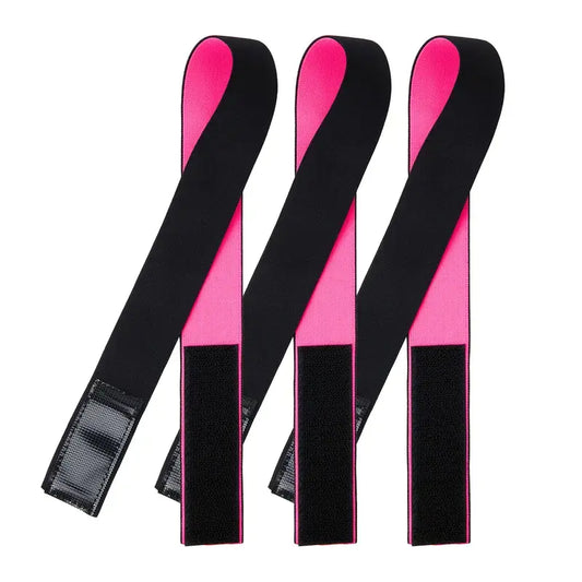 Pink and black elastic wig band