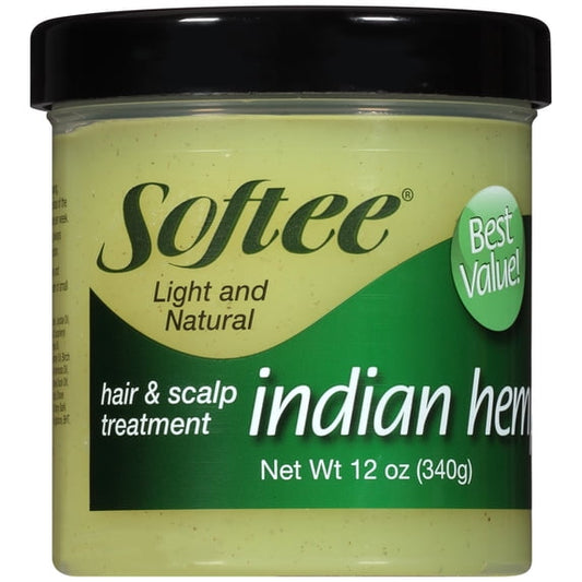 Softee Indian Hemp Light and Natural Hair & Scalp Treatment 12 oz